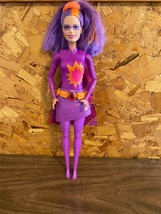 2011 Mattel Barbie Fire Princess Power Super Hero Orange Purple Doll Cape Belt - £5.51 GBP