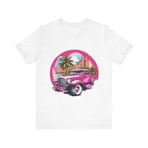 Pink Hot Rod T-Shirt: Retro Charm Meets Tropical Vibes - $35.99