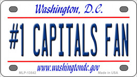 Number 1 Capitals Fan Washington DC Novelty Mini Metal License Plate Tag - £11.95 GBP