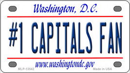 Number 1 Capitals Fan Washington DC Novelty Mini Metal License Plate Tag - $14.95