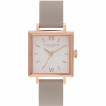 Olivia Burton OB16SS03 Midi Square Dial Grey Ladies Watch - $106.79