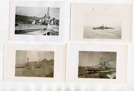 4 United States Navy Ships Photos 1940&#39;s Destroyers Leary &amp; Lofberg  - $27.72