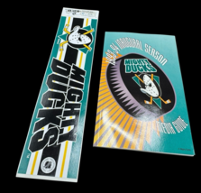 Vintage Mighty Ducks Bumper Sticker Inaugural Season Media Guide NHL Hockey - $19.00