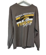 Brenau University Tigers Tee Softball Long Sleeve Gilden 100% Cotton Size L - $25.73 CAD