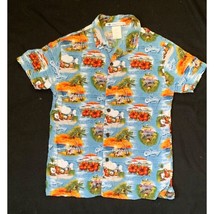 Disney Cruise Line Hawaiian Shirt Boys Youth XL Castaway Cay Print - £30.28 GBP