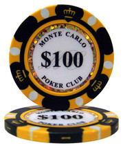 Monte Carlo Poker Chip Ball Markers - $100.00 Set of Five Ball Markers - £7.61 GBP