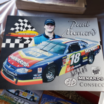 NASCAR Early Paul Menard Autograph ASA Wisconsin Midwest Circuit Poster Auto #18 - £72.44 GBP