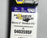 NAPA Auto Parts 25 040359SF V-Ribbed Belt (Stretch Fit) K04 9/16&quot; X 36-1... - £21.64 GBP