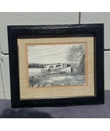 John Geerts -- Pen and Ink Drawing - Earned Rest -- Great Canadiana - £69.01 GBP
