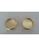 Door Pulls 2 Piece Simulated Brass Finish 2 1/8 Inches Round New Old Sto... - £13.46 GBP