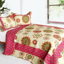 [Children of Heaven] 3PC Vermicelli-Quilted Quilt Set (Full/Queen Size) - £71.13 GBP