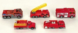 Lot of 5 Toy Fire Trucks (3 Matchbox, 2 Unbranded) - $9.49