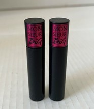 LOT 2 Lancome Monsieur Big Mascara Black 01 Travel Size 2 mL .06 oz - £12.69 GBP