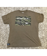 Howitzer Patriot Mfg T Shirt Mens Large Army Green Don&#39;t Tread On Me Gas... - £13.84 GBP