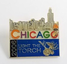 2006 Chicago IL Moose Lodge Light The Torch City Skyline Fraternal Pin Souvenir - $9.99