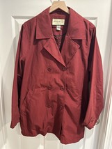 Eddie Bauer Women’s Jacket Coat Blazer XL Vintage Red Double Breasted Button - £23.29 GBP