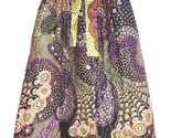 Vtg 60s 70s quilted skirt loungewear maxi poolside Leisurewear mod house... - $49.49