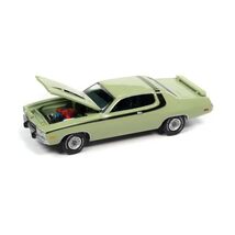 1973 Plymouth Road Runner 440 Mist Green with Black Stripes and Green In... - $24.99