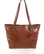 New Patricia Nash Croc Vintage Leather Lindsell Tote British Tan NWT - £93.83 GBP