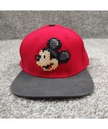 Disney Parks Mickey Mouse Hat Youth Snapback 3D Woven Raised Pattern  Ba... - £9.44 GBP