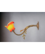 Original Art Deco Wall Light Wall Lamp 1900 France Brass - $485.23