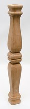 Vintage Mid Century Wood Pine Post for Shelf or Table Leg 15&quot; - $9.87