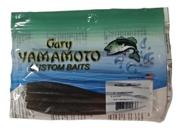 Yamamoto 9-10-297 Senko Worm 5&quot; 10 Per Pack Green Pumpkin with Large Black - £7.11 GBP