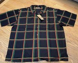 Black Plaid Soft Canvas Button Shirt Regal Wear Mens Sz 4XL NEW With Tags - $13.49