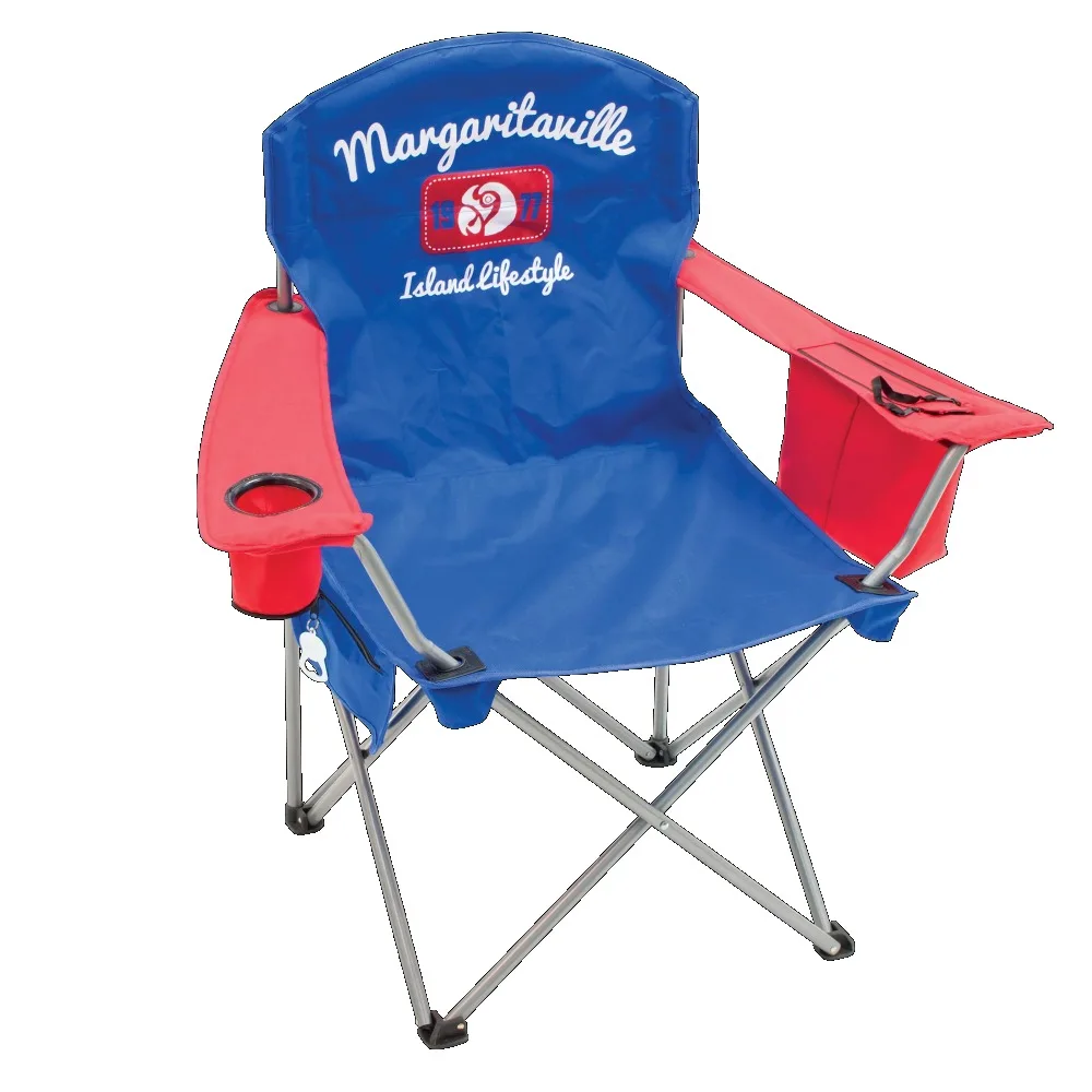 Quad Chair Island Lifestyle 1977 Lightweight Camping Chair Blue and Red Nature - £56.04 GBP