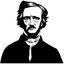 Edgar Allan Poe sticker VINYL DECAL Gothic Novel Horror - $9.50