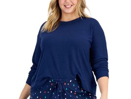 Jenni Womens Waffle Pajama Top,Blue,2X - £21.76 GBP
