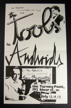 Canada Punk The Androids &amp; Tools 1979 Concert Poster - £22.01 GBP