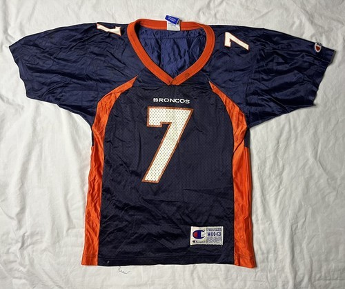Champion Denver Broncos John Elway Jersey Youth Medium 10-12 Blue NFL Fo... - $20.00