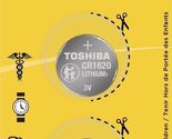 Toshiba CR1620 3V Lithium Coin Cell Battery Pack of 5 - £4.38 GBP+