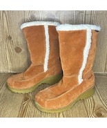 Y2k Naturalizer burnt orange suede insulated fleece lined winter boots 6.5 - $145.00