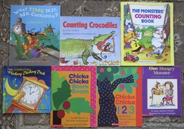 7 books Counting Crocodiles, The Monster&#39;s Counting Book, Chicka Chicka 1 2 3  - £9.38 GBP