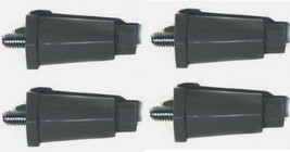Small Black Plastic 4 Pcs Leg (3/8 16,2 1/2 H,Plst,Blk) - £14.93 GBP