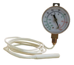 REMOTE DIAL VAPOR THERMOMETER 2.5" DIAL -40 to 60 F HANGER STRAP 48" CAP - $45.82