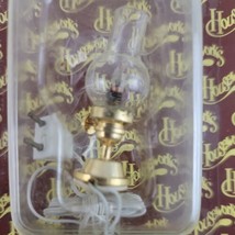 Hurricane Lamp Dollhouse Miniature Houseworks Brass Table Bulb Electric 12V NOS - £12.95 GBP