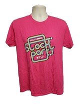 2017 NYU Stern Seventh Annual Block Party Adult Medium Pink TShirt - £11.87 GBP