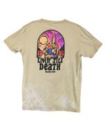 Volcom Skater Graphic T-Shirt Men's L Livin' Till Death Beige Streetwear... - €17,04 EUR