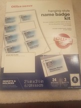 hanging-style name badge kit 24 badges upc 735854988487 - $35.52
