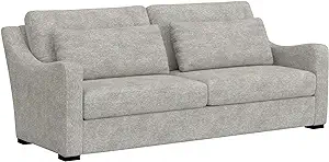 York Modern Upholstered Sofa Fabric Couch, Stone Gray - $1,827.99
