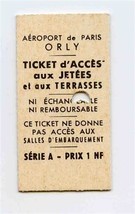 Aeroport de Paris France Orly Airport Access Ticket to the Piers and Ter... - $11.88
