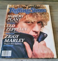 Rolling Stone Magazine Robert Plant Led Zeppelin March 1988 College Vtg ... - $23.20