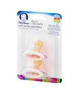1 Pack X 2 Gerber First Essentials Soft-Center Pacifier 0-6 Pink Discont... - $40.73 CAD