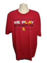 South Carolina University Trojans We Play to Fight on Adult Burgundy XL TShirt - £15.30 GBP