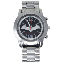 Batman Arkham Symbol Silver Metal Watch Grey - $36.98