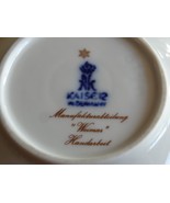 Kaiser W.Germany Blue Gold Lattice Trinket Ring Jewelry Candy Dish Weima... - £15.16 GBP