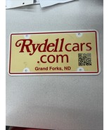 Vintage Plastic License Plate Insert Advertising Dealer RYDELL GRAND FOR... - $40.67 CAD